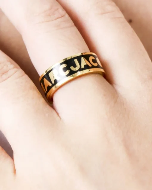 La Piscine Paris Bague e à logo Marc Jacobs*Femme Bijoux