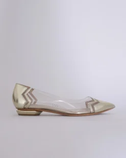La Piscine Paris Ballerines dorées Nicholas Kirkwood*Femme Chaussures