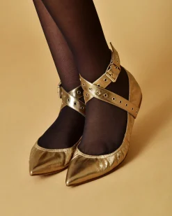 La Piscine Paris Ballerines en cuir s à brides Valentino*Femme Chaussures