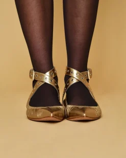 La Piscine Paris Ballerines en cuir s à brides Valentino*Femme Chaussures