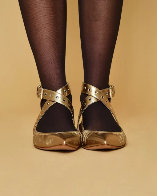 La Piscine Paris Ballerines en cuir s à brides Valentino*Femme Chaussures