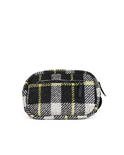 La Piscine Paris Banane en laine bicolore à carreaux Nude*Femme Sacs