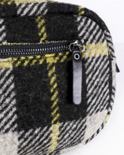 La Piscine Paris Banane en laine bicolore à carreaux Nude*Femme Sacs