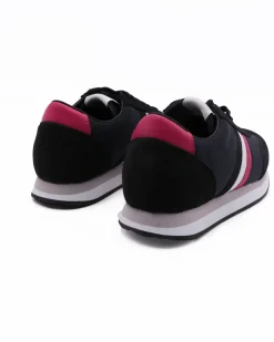 La Piscine Paris Basket bi-matière e et fuchsia Serafini*Femme Chaussures