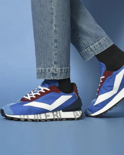 La Piscine Paris Basket de course tricolore Voile blanche*Homme Chaussures