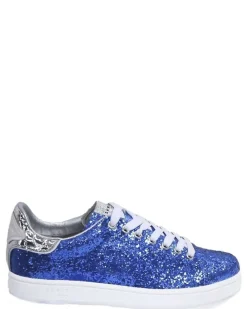 La Piscine Paris Basket en cuir à paillettes*Femme Chaussures