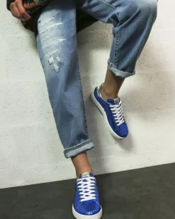 La Piscine Paris Basket en cuir à paillettes*Femme Chaussures