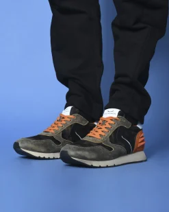 La Piscine Paris Basket en cuir et daim Voile Blanche*Homme Chaussures