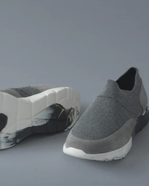 La Piscine Paris Basket en tissu à motif géométrique hexagonal et empiècements Le Flow*Homme Chaussures