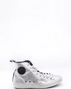 La Piscine Paris Basket montante couleur argent Hydrogen*Femme Chaussures