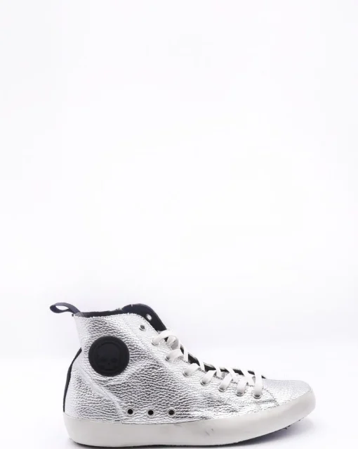 La Piscine Paris Basket montante couleur argent Hydrogen*Femme Chaussures