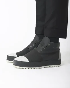 La Piscine Paris Basket montante tissu technique Premiata*Homme Chaussures