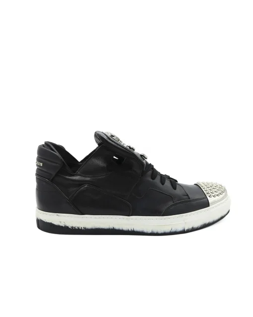 La Piscine Paris Basket e cloutée avec tête de mort Philipp Plein*Homme Chaussures
