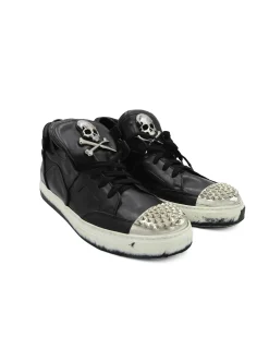 La Piscine Paris Basket e cloutée avec tête de mort Philipp Plein*Homme Chaussures