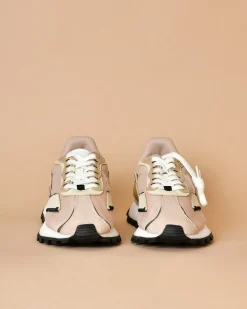 La Piscine Paris Baskets à empiècements Voile Blanche*Femme Chaussures