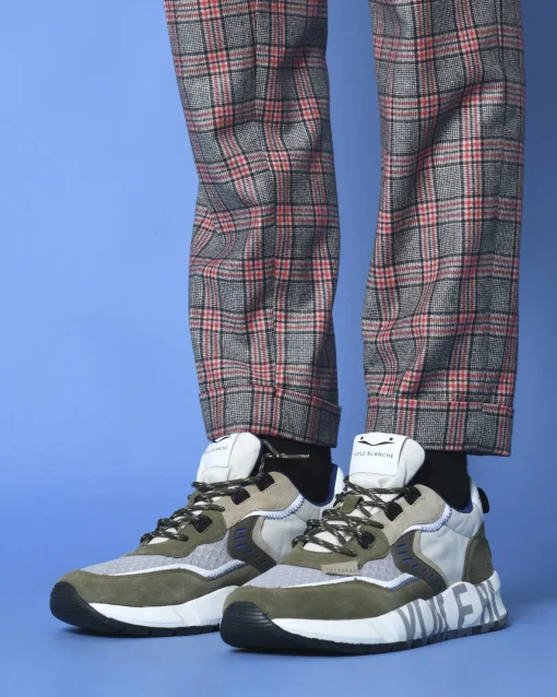 La Piscine Paris Baskets bi-matière es et blanches Voile Blanche*Homme Chaussures