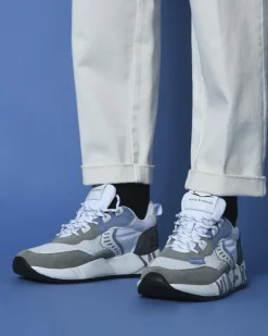 La Piscine Paris Baskets hes et grises bi-matières Voile he*Homme Chaussures