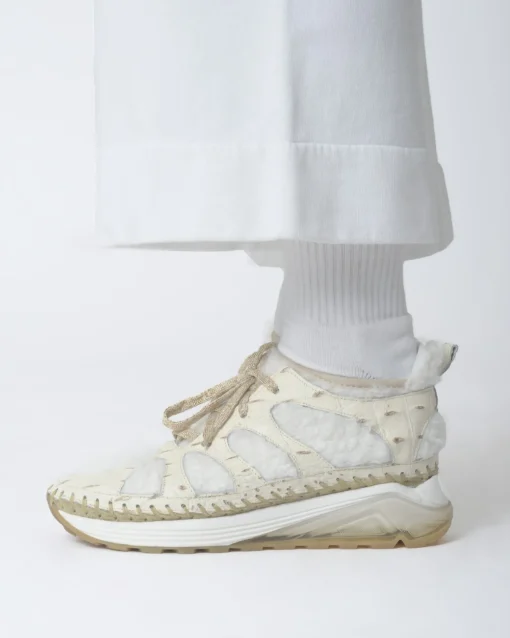 La Piscine Paris Baskets crème bi-matière Casheart*Femme Chaussures