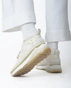 La Piscine Paris Baskets crème bi-matière Casheart*Femme Chaussures