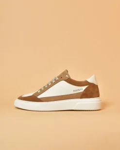 La Piscine Paris Baskets en cuir à empiècements Peserico*Homme Chaussures