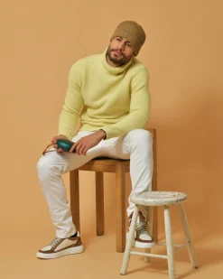 La Piscine Paris Baskets en cuir à empiècements Peserico*Homme Chaussures