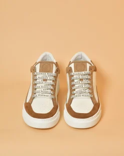 La Piscine Paris Baskets en cuir à empiècements Peserico*Homme Chaussures