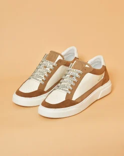 La Piscine Paris Baskets en cuir à empiècements Peserico*Homme Chaussures
