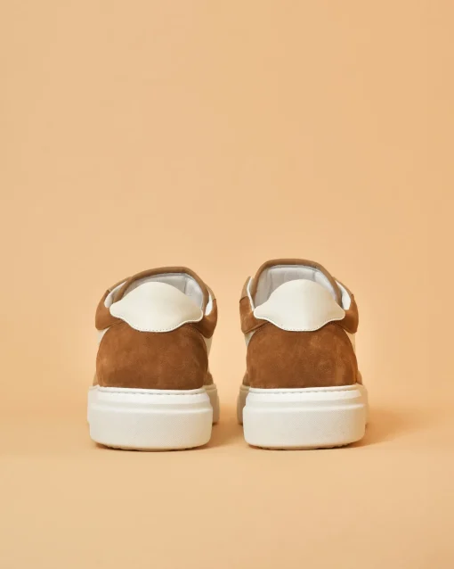 La Piscine Paris Baskets en cuir à empiècements Peserico*Homme Chaussures