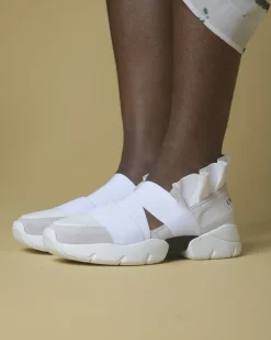 La Piscine Paris Baskets en cuir à volants Emilio Pucci*Femme Chaussures