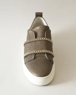 La Piscine Paris Baskets en cuir effet python Stokton*Femme Chaussures
