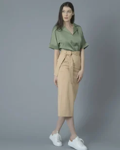 La Piscine Paris Baskets en cuir et en daim rose poudré Eleventy*Femme Chaussures