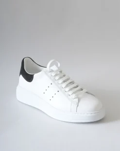 La Piscine Paris Baskets en cuir et en daim noir Eleventy.*Femme Chaussures
