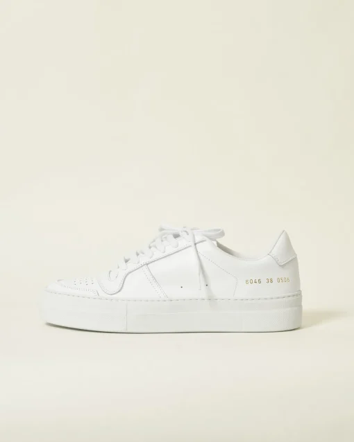 La Piscine Paris Baskets en cuir texturé Common Projects*Femme Chaussures