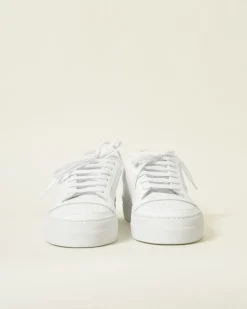 La Piscine Paris Baskets en cuir texturé Common Projects*Femme Chaussures