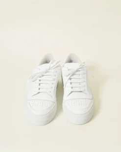 La Piscine Paris Baskets en cuir texturé Common Projects*Femme Chaussures