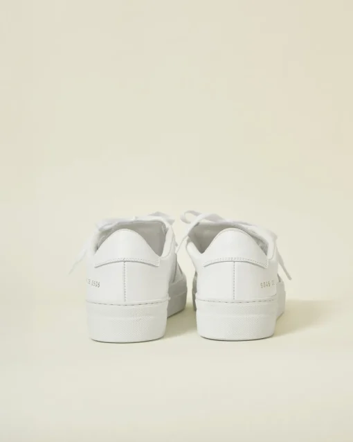 La Piscine Paris Baskets en cuir texturé Common Projects*Femme Chaussures