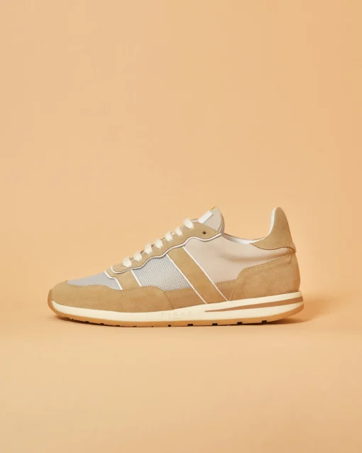 La Piscine Paris Baskets en daim à empiècements Piola Paris*Homme Chaussures