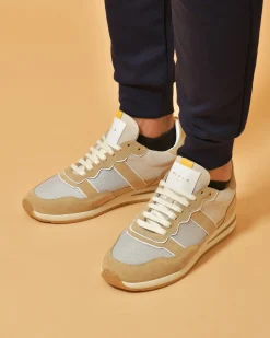 La Piscine Paris Baskets en daim à empiècements Piola Paris*Homme Chaussures