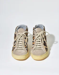 La Piscine Paris Baskets en fourrure léopard à empiècements Casheart*Femme Chaussures