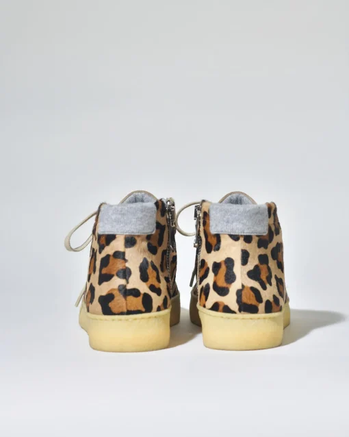 La Piscine Paris Baskets en fourrure léopard à empiècements Casheart*Femme Chaussures