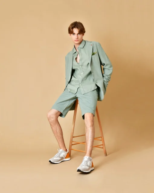 La Piscine Paris Baskets s et blanches bi-matières Voile Blanche*Homme Chaussures