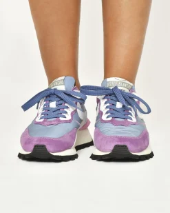 La Piscine Paris Baskets violette et e à empiècements Voile Blanche*Femme Chaussures