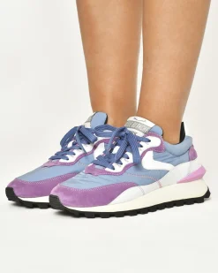 La Piscine Paris Baskets violette et e à empiècements Voile Blanche*Femme Chaussures