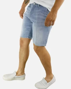 La Piscine Paris Bermuda en jean bleu clair Perfection*Homme Shorts