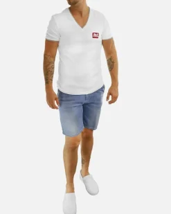 La Piscine Paris Bermuda en jean bleu clair Perfection*Homme Shorts