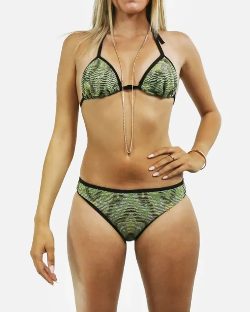 La Piscine Paris Bikini en crochet et lurex et noir Iceberg*Femme Vêtements De Plage