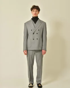 La Piscine Paris Blazer à imprimé pied-de-poule Daniele Alessandrini*Homme Blousons & Vestes