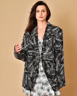 La Piscine Paris Blazer à motifs palmiers Michael Kors*Femme Blousons & Vestes