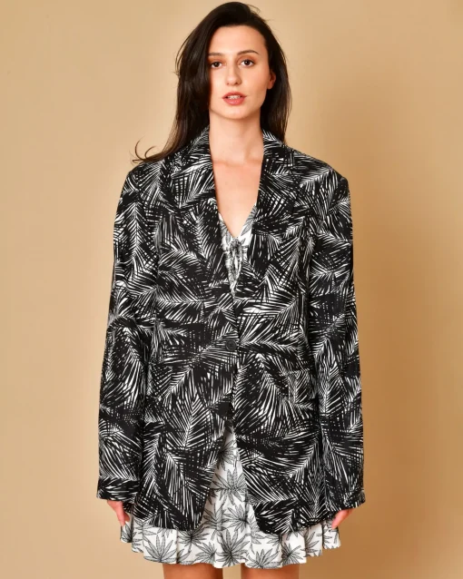 La Piscine Paris Blazer à motifs palmiers Michael Kors*Femme Blousons & Vestes