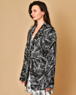 La Piscine Paris Blazer à motifs palmiers Michael Kors*Femme Blousons & Vestes
